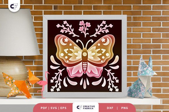 Butterfly 3D SVG for Seasonal Design