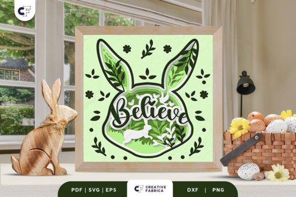 Easter Believe 3D Shadow Box