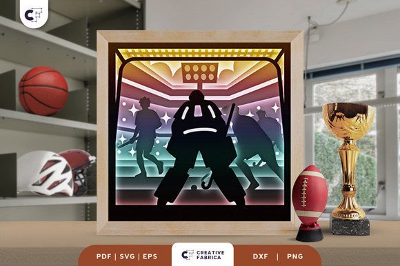 Field Hockey Tournament 3D Shadow Box