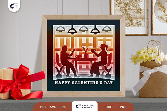 Girl Friends Drinking Coffee 3D Papercut