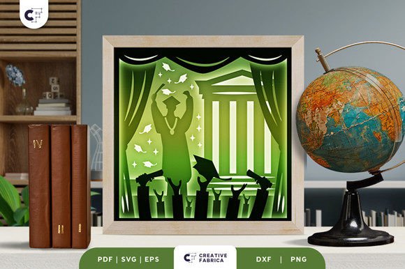 Graduation Celebration 3D SVG
