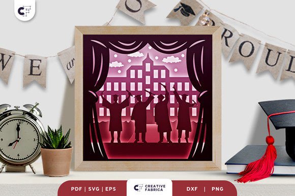 Graduation Group of Boys 3D SVG