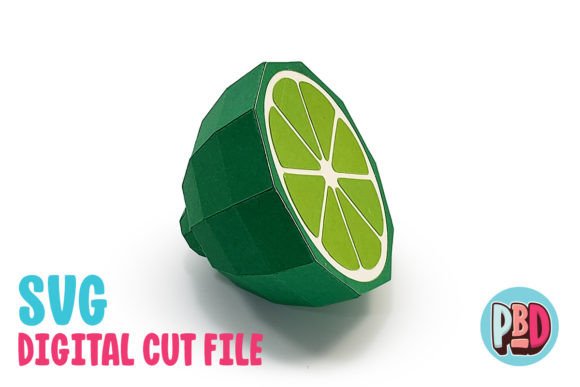 Lime 3D Papercraft for Web Design