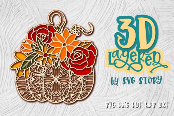 Mandala Pumpkin SVG Design