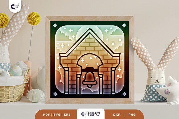 Mission Bell 3D SVG for Easter Branding