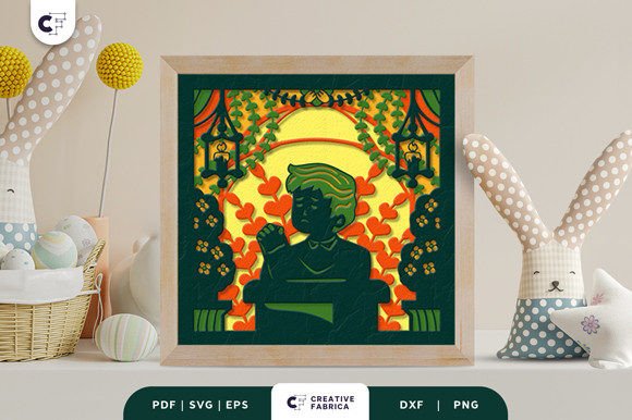People Praying 3D SVG for Easter Crafting