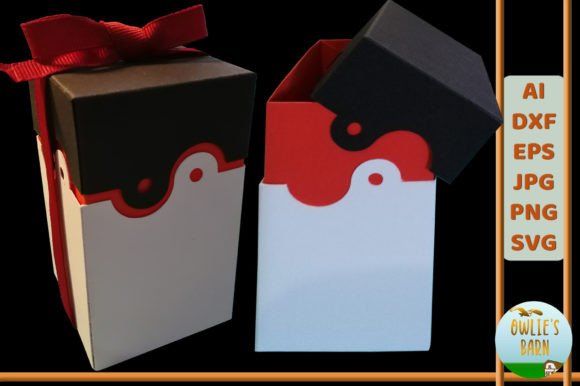 Tall Box with Yin Yang-style Design