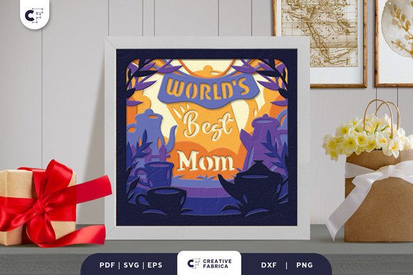 World’s Best Mom 3D SVG for Holidays